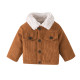 3M-3Y Baby Bear Back Pattern Lapel Corduroy Jackets  Baby Boutique Clothing  