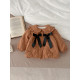 3-24M Baby Girls Ruffled Lapel Bow Winter Coats  Baby Clothing  