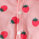 6M-3Y Baby Girls Strawberry Print Hooded Cape  Baby Boutique Clothing  