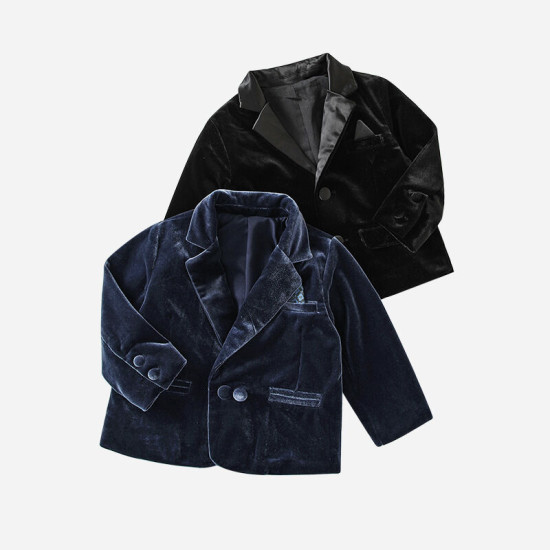 3-24M Baby Boys Velvet Suit Jacket  Baby Boutique Clothing  