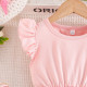 3-7Y Toddler Girls Flower Print Flying Sleeve Mesh Dresses  Girls Clothes  