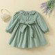 9M-5Y Toddler Girls Corduroy Ruffle Collar Animal Embroidery Dresses  Girls Clothes  