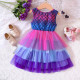 18M-6Y Toddler Girls Fish Scale Mesh Gradient Princess Dresses  Girls Clothes  