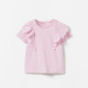18M-7Y Toddler Girls Crew Neck Ruffled T-Shirts  Girls Clothing  