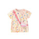 18M-7Y Toddler Crew Neck Ice Cream Dots Print T-Shirts  Girls Clothes  