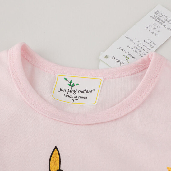 18M-7Y Toddler Girls Shorts Sleeve Unicorn Tops  Girls Clothes  