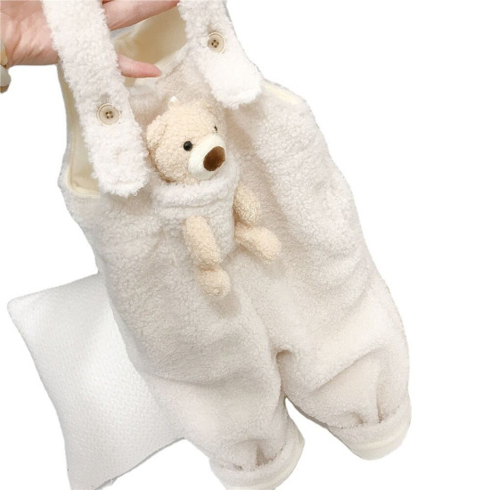 9M-6Y Unisex Pocket Bear Plush Overalls  Toddler Boutique Clothing  