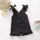 9M-5Y Toddler Girls Polka-Dot Print Camisole Rompers  Girls Clothes  