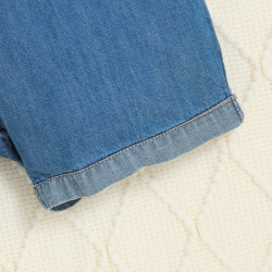 9M-5Y Toddler Girls Button Denim Sling Rompers  Girls Fashion Clothes  