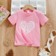 18M-5Y Toddler Girl MAMA'S Girl & DADDY'S Girl Letter Heart Print T-Shirt Girl  Boutique Clothing  