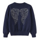 18M-9Y Kids Girls Wings Knitted Cardigan Sweater  Kids Clothes  