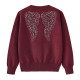 18M-9Y Kids Girls Wings Knitted Cardigan Sweater  Kids Clothes  