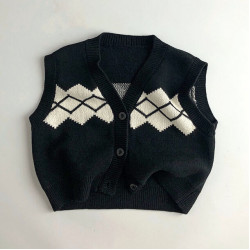 12M-7Y Toddler Sweater Vest Cardigan Or Shorts  Toddler Clothes  