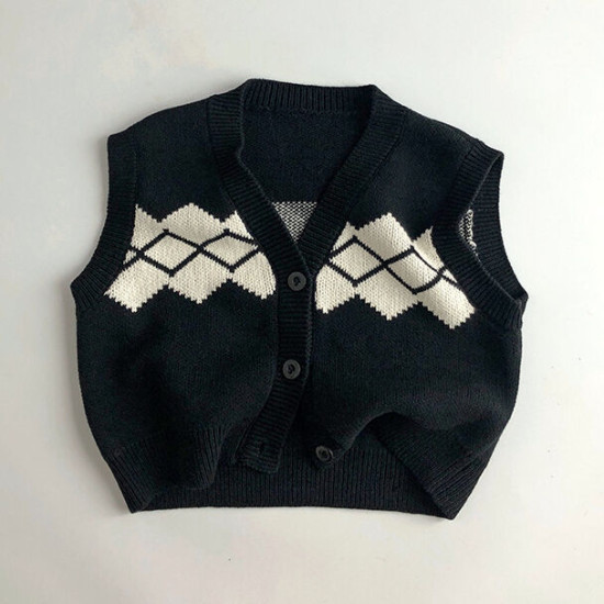 12M-7Y Toddler Sweater Vest Cardigan Or Shorts  Toddler Clothes  
