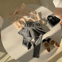 18M-7Y Toddler Girls Fake Two Piece Leggings Trousers  Girls Clothes  