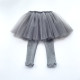9M-4Y Toddler Girls Solid Mesh Skirt Legging  Girls Clothes  