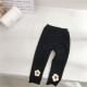 18M-6Y Thicken Fleece Warm Pants Bunny And Flower Trousers  Kids Boutique Clothing  