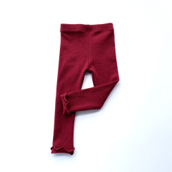 9M-4Y High Bounce Solid Color Wave Simple Style Leggings Baby  Clothing  