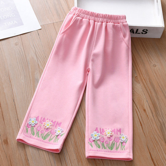 18M-7Y Toddler Girls Floral Trousers  Girls Fashion Clothes  