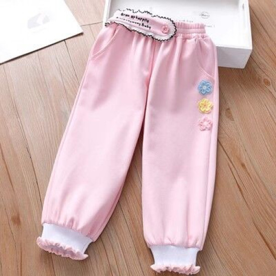 18M-7Y Toddler Girls floral casual trousers wholesale girls fashion clothes  