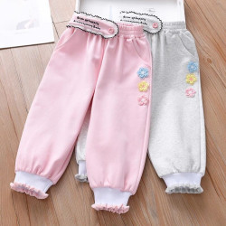 18M-7Y Toddler Girls floral casual trousers wholesale girls fashion clothes  