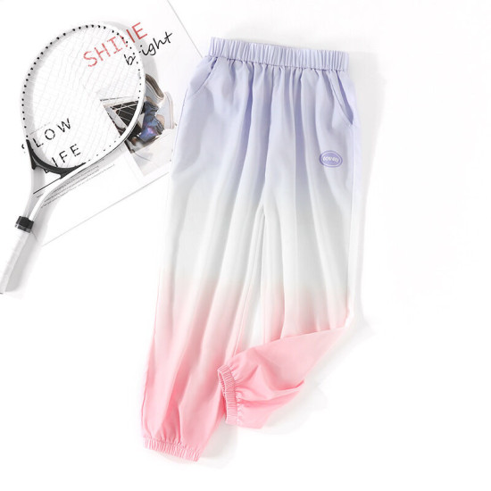 3-15Y Kids Girls And Boys Gradient Color Track Pants  Clothing Kidswear  