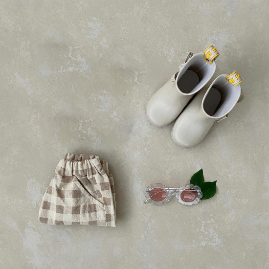 9M-4Y Knitwear Plaid Shorts  Kids Boutique Clothing  