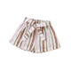 18M-6Y Toddler Girl Vertical Striped Shorts With Waist Belt Fashion Girl   