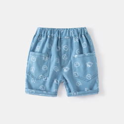 18M-6Y Blue Bear Cartton Shorts  Kids Boutique Clothing  