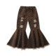 18M-6Y All-Matched Denim Flares Trousers Set  Kids Boutique Clothing  
