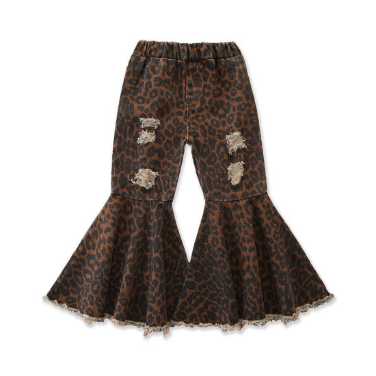 18M-6Y All-Matched Denim Flares Trousers Set  Kids Boutique Clothing  