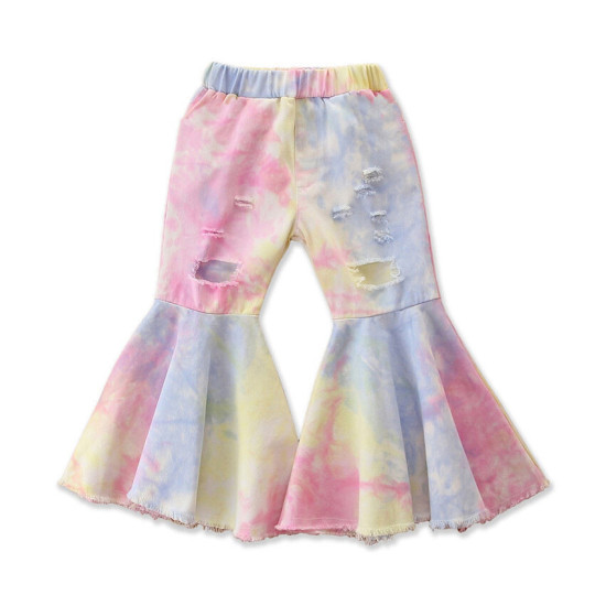 18M-6Y All-Matched Denim Flares Trousers Set  Kids Boutique Clothing  