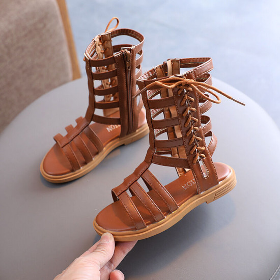 Kids Roman Shoes For Girls Lace-Up Beach Sandals  Accessories Vendors  