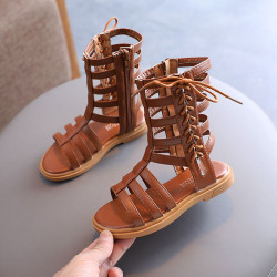 Kids Roman Shoes For Girls Lace-Up Beach Sandals  Accessories Vendors  