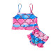 18M-6Y Toddler Girls Mermaid Swimsuit Two-Piece Camisole Top Shorts  Girls Clothes  