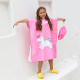 Toddler Kids Beachwear Microfiber Children's Quick-Drying Bathrobe Children's Hooded Bath Towel Swimming Wear  