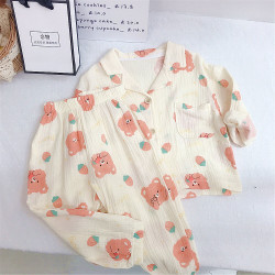 9M-6Y Toddler Girls Cartoon Floral Pajama Set  Girls Fashion Clothes  