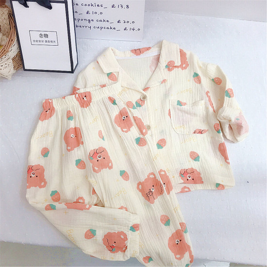 9M-6Y Toddler Girls Cartoon Floral Pajama Set  Girls Fashion Clothes  