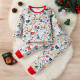 9M-4Y Toddler Christmas Loungewear Sets Pullover And Pants  Toddler Clothing  