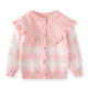 2-6Y Toddler Girl Knitted Cardigan Autumn Plaid Sweater Top Coat  Toddler Clothes  
