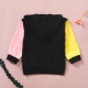 18M-6Y Toddler Grils Long Sleeve Colorblock Hooded Casual Sweatshirt  Girls Clothes  