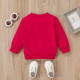 9M-4Y Letter Print Red Warm Pullover Tops Hoodie Baby  Clothing  