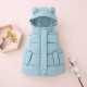 18M-7Y Toddler Girls Solid Color Thick Down Jacket Cotton Vest Coats  Girls Clothes  