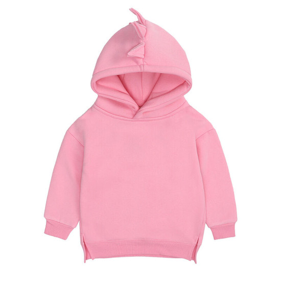 6M-4Y Unisex Toddler Solid Color Dinosaur Hoodie  Toddler Boutique Clothing  
