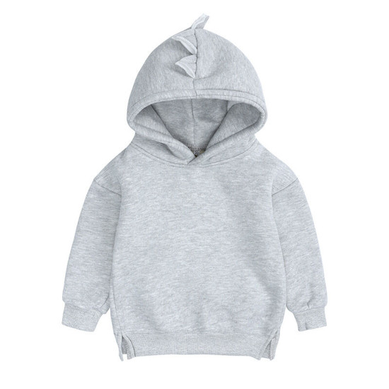 6M-4Y Unisex Toddler Solid Color Dinosaur Hoodie  Toddler Boutique Clothing  