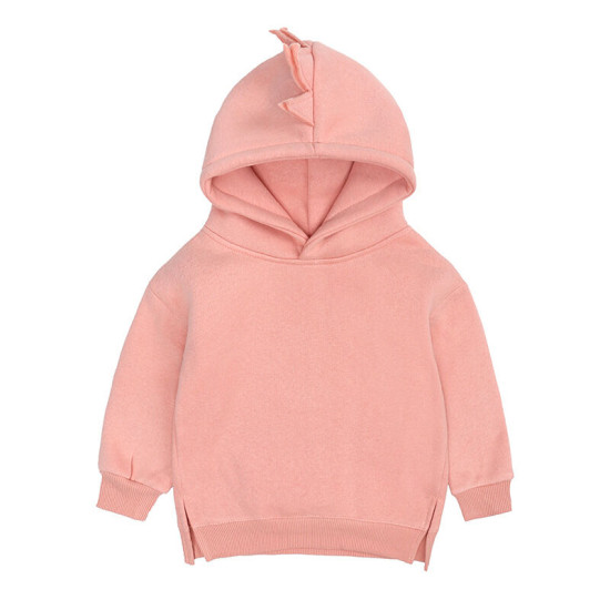 6M-4Y Unisex Toddler Solid Color Dinosaur Hoodie  Toddler Boutique Clothing  