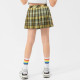 5-12Y Kids Girls Fake Two Pieces Plaid Pleated Skirt  Kids Clothing Suppliers  