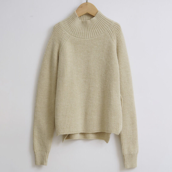 4-14Y Half Turtleneck Knitwear Sweaters And Solid Color Skirt  Kids Boutique Clothing  
