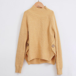 4-14Y Half Turtleneck Knitwear Sweaters And Solid Color Skirt  Kids Boutique Clothing  