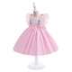 3-6Y Toddler Girls Flying Sleeve Flower Dress Princess Dresses  Girls Clothes  